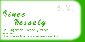 vince wessely business card